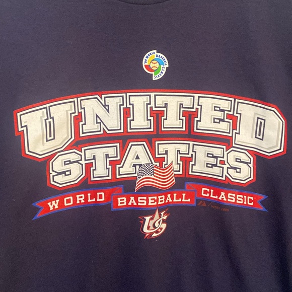 🔥EC🔥F/B 2009 United States 100% Cotton World Baseball Classic T-shirt. - Picture 4 of 7